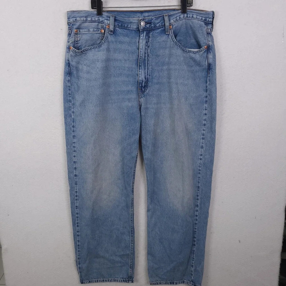 Levi's 565 Loose Fit Jeans Mens 38x32 Fits 40x30 Light Wash Denim Baggy Y2K